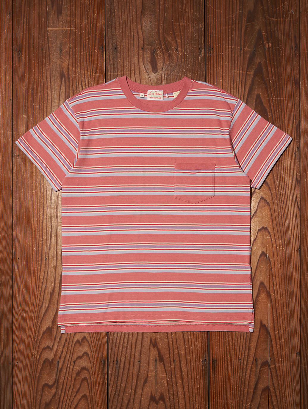 LEVI'S® VINTAGE CLOTHING 1940'S Tシャツ MARKET レッド STRIPE